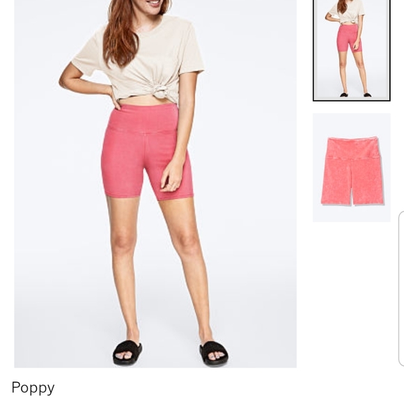 💕VS PINK COTTON BIKE SHORTS - Picture 2 of 3